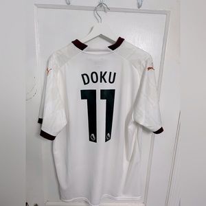 Jeremy Doku #11 Manchester City 23/24 Men’s Away Jersey